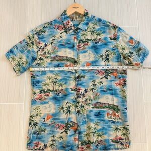 Tori Richard Blue and Disney Aulani exclusive Green Tropical Shirt